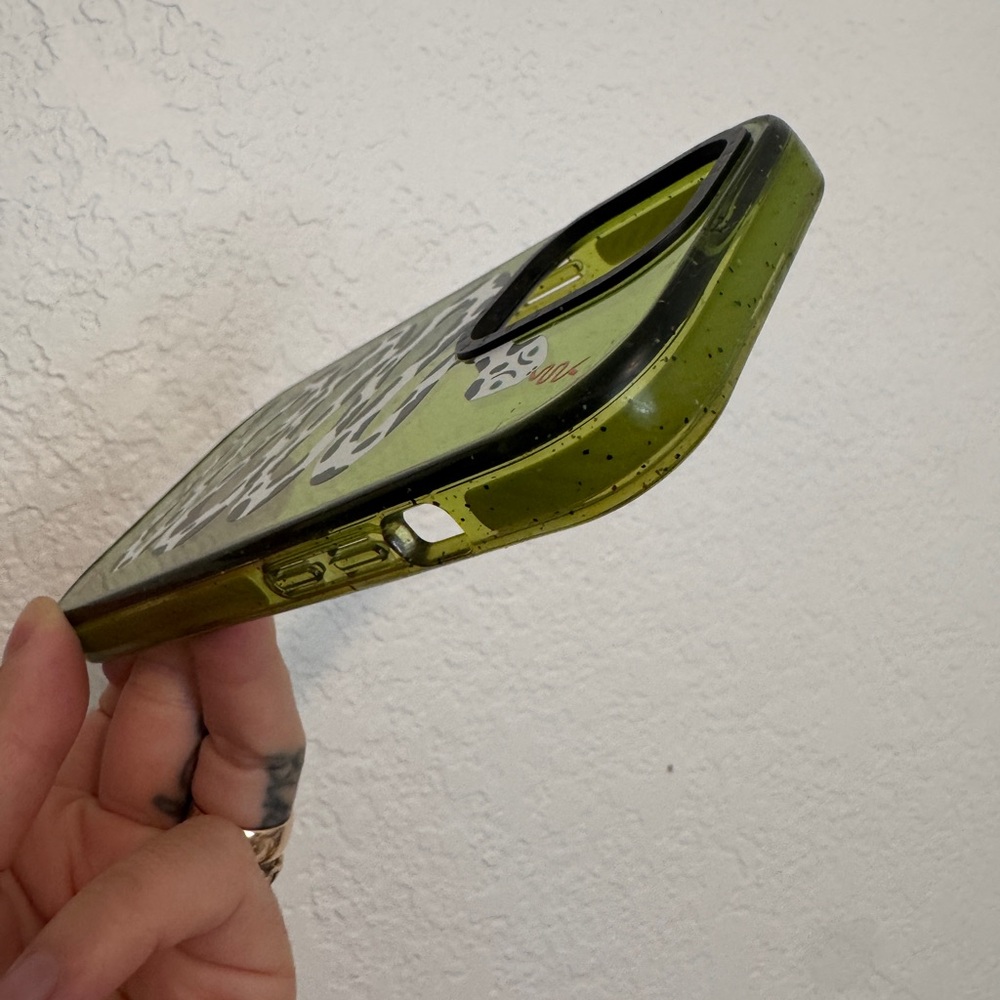Lime Green Snake Pattern Phone Case - Picture 4 of 4